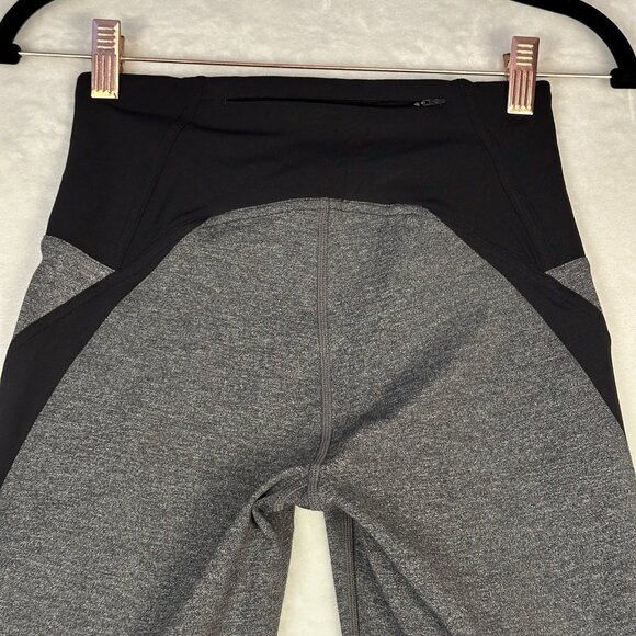 Lululemon Inspire Crop ll Luxtreme 3/4 Leggings Sz 6 Grey Black Yoga Athleisure - Picture 7 of 11
